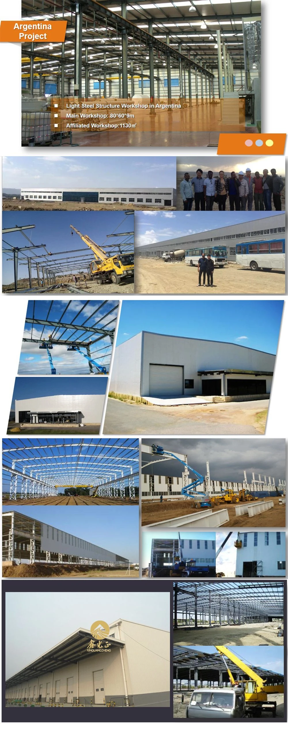 Prefabricated Structural Steel Structure for Warehouse Workshop