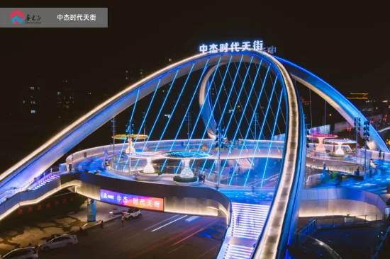 Puente de estructura de acero de Cross Street de diseño personalizado de fabricante de China