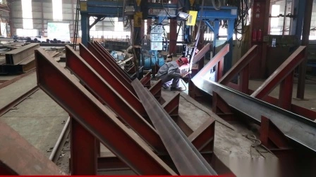 Estructura de acero ligero para el edificio del taller de procesamiento del marco del portal de la fábrica de construcción personalizada de metal prefabricado