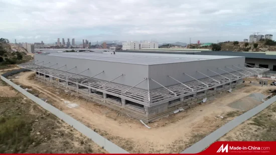 Construcción de estructura de acero prefabricada de gran altura a precio de fábrica para la fabricación de edificios de cobertizo de hangar de taller de almacén metálico Peb
