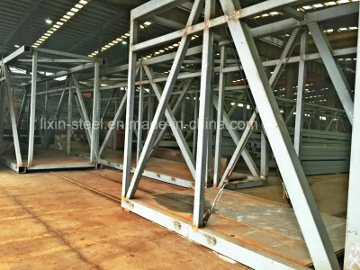 Puente de aire de estructura de acero de construcción modular con marco de acero de tubo cuadrado